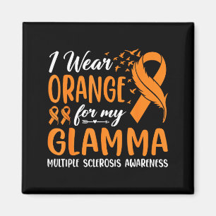 Íman Eu Uso Laranja Glamma Conscientização da Esclerose