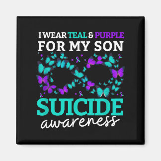 Íman Eu Uso Roxo E Azul Turquesa Pelo Meu Filho Prevenç