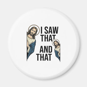 Íman Eu Vi Aquele Jesus Engraçado Espiando Design de Ca