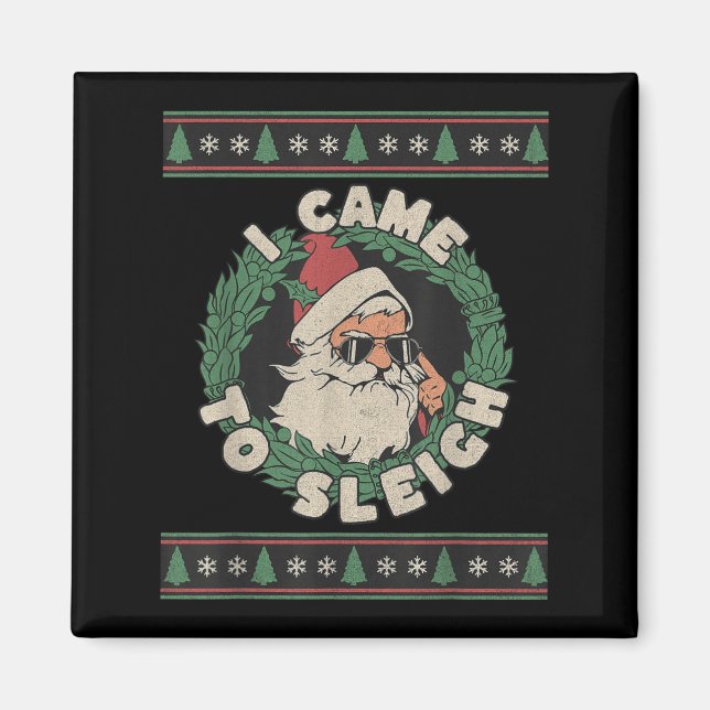 Íman Eu Vim Dormir Engraçado Natal Feio E Feio Repetist (Frente)