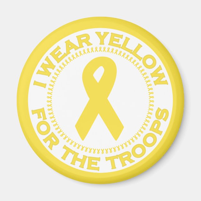 Íman Eu Visto Amarelo Para As Tropas (Frente)