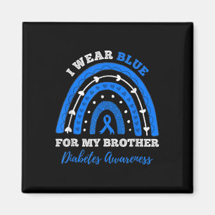 Íman Eu Visto Azul Para Meu Irmão T1d Tipo 1 Diabetes A