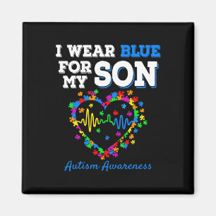Íman Eu Visto Azul Para O Meu Filho Autismo Dia Da Cons