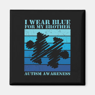 Íman Eu Visto Azul Para O Meu Irmão Crianças Autistas A