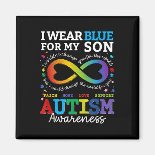 Íman Eu Visto Blues Para Meu Filho Autismo Consciência