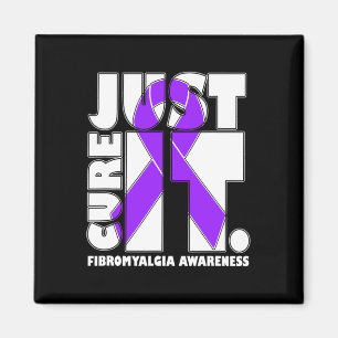 Íman Eu Visto Fibromialgia Roxa de Fita Consciência