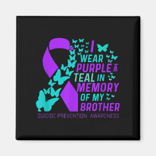 Íman Eu Visto Roxo E Teal Para O Meu Irmão Suicídio Ant