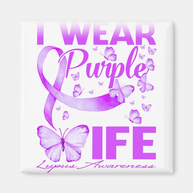 Íman Eu Visto Roxo Para A Minha Consciência Do Lupus Da (Frente)