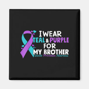 Íman Eu Visto Teal &amp; Purple Para Meu Irmão Suicídio