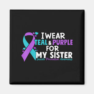 Íman Eu Visto Teal &amp; Purple Para Minha Irmã Suicídi