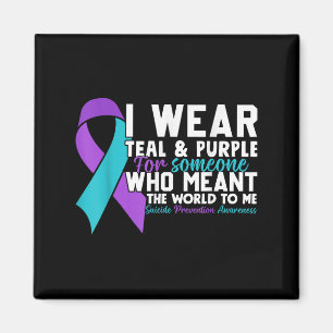 Íman Eu Visto Teal & Roxo Para Alguém Que Eu Amo Su