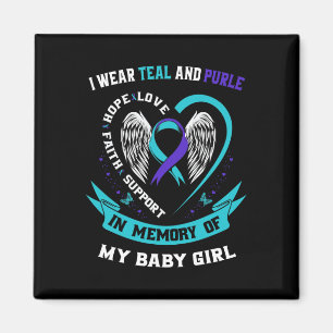 Íman Eu Visto Teal E Roxo
