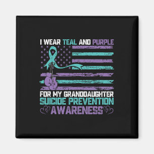 Íman Eu Visto Teal E Roxo Para Minha Neta Suicid