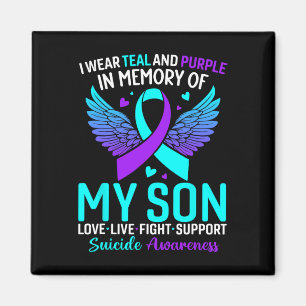 Íman Eu Visto Teal E Roxo Para O Meu Filho Suicida Prev