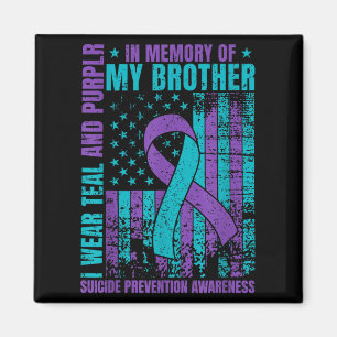 Íman Eu Visto Teal E Roxo Para O Meu Irmão Suicida Ante