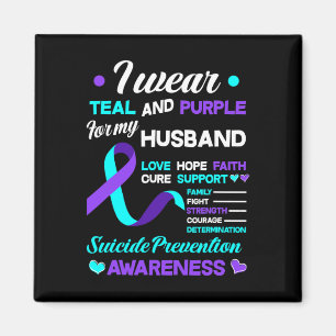 Íman Eu Visto Teal E Roxo Para O Meu Marido.