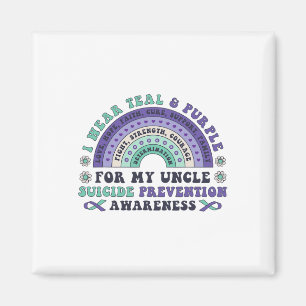 Íman Eu Visto Teal E Roxo Para O Meu Tio Suicídio Preve
