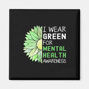 Íman Eu Visto Verde Para A Consciência Da Saúde Mental