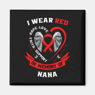 Íman Eu Visto Vermelho Em Memória Do Awarene Da Doença 