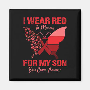 Íman Eu Visto Vermelho Em Memória Para Meu Filho Cancer