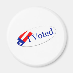 Íman Eu votei a etiqueta