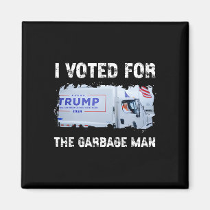 Íman Eu Votei No Lixeiro Trump 2024 Caminhão De Lixo