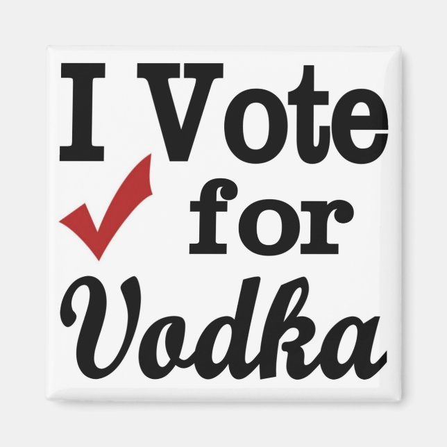 Íman Eu voto em Vodka (Frente)