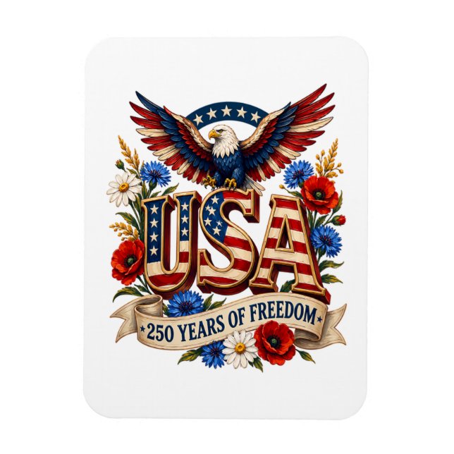 Íman EUA 250 Anos de Liberdade (Vertical)