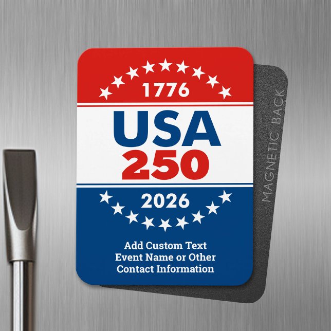 Íman EUA 250 - O clássico de aniversário da América - 1 (USA 250 Magnet - Celebrate America)