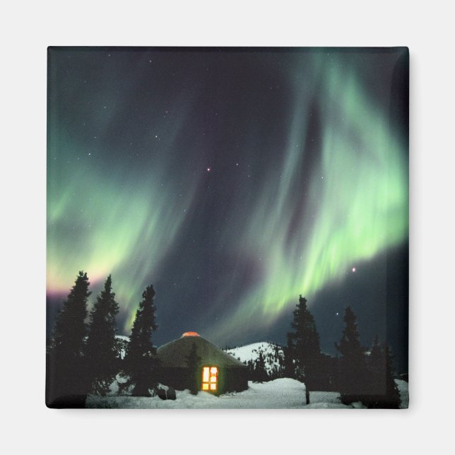 Íman EUA, Alasca, Chena Hot Springs. Aurora (Frente)