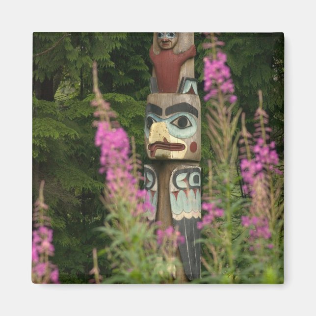 Íman EUA, Alaska, Ketchikan, Estado de Totem Bight (Frente)