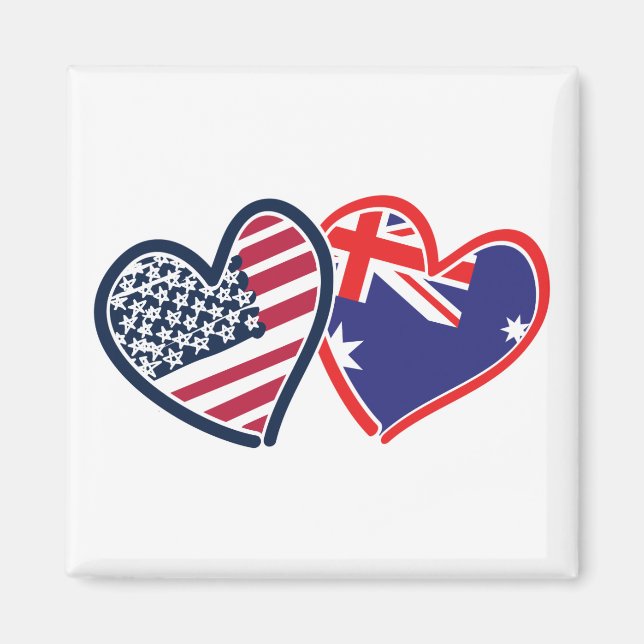Íman EUA — Austrália — Amor (Frente)