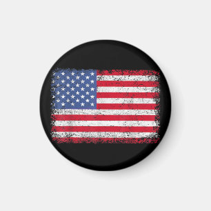 Íman EUA Bandeira Patriótica Americana Para Homens Meni
