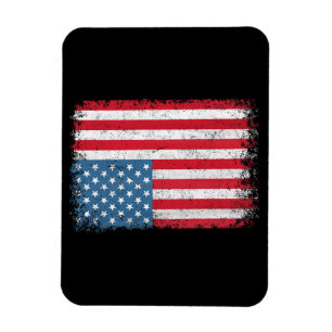 Íman EUA Bandeira Patriótica Americana Para Homens Meni