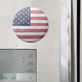 Íman EUA bandeira Red White Blue América Malha Geométri