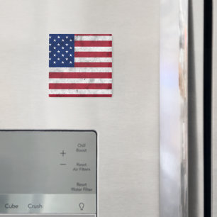 Íman EUA bandeira vintage vermelho branco azul América
