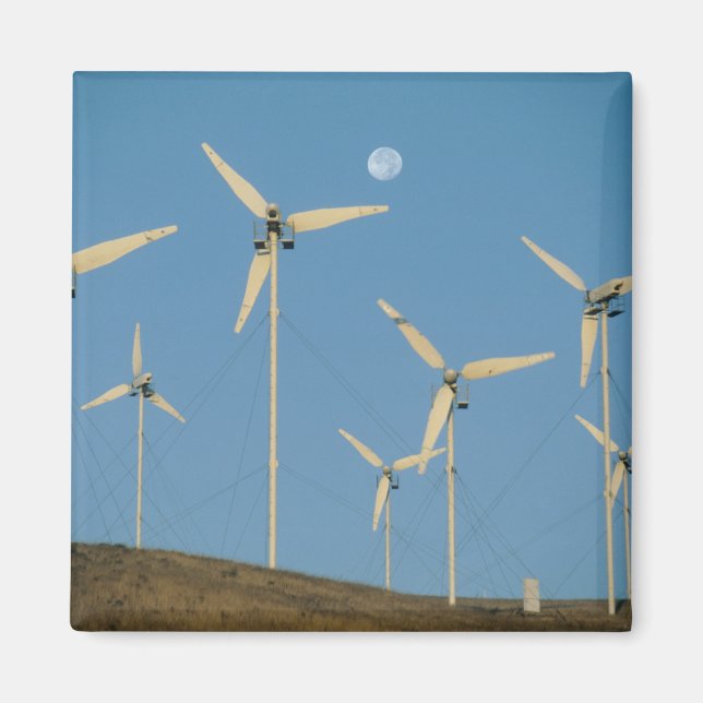 Íman EUA, Califórnia, Altamont Pass, geradores eólicos. (Frente)
