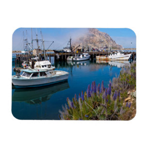 Íman EUA, Califórnia. Barcos Atracados em Morro Bay