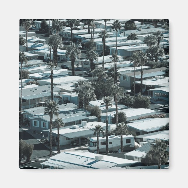 Íman EUA, Califórnia, Palm Springs. Parque de trailers  (Frente)