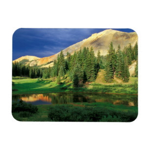 Íman EUA, Colorado. Montanha Vermelha ao pôr do sol