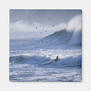 Íman EUA, Estado de Washington, La Push. Man kayak