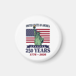 Íman EUA Estátua da Liberdade 250 Anos 1776-2026