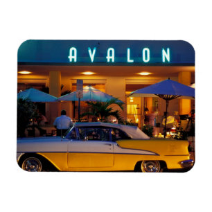 Íman EUA, FL, Miami, South Beach à noite.