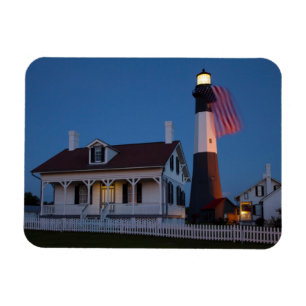 Íman EUA, Geórgia, Tybee Island, Bandeira Hasteada