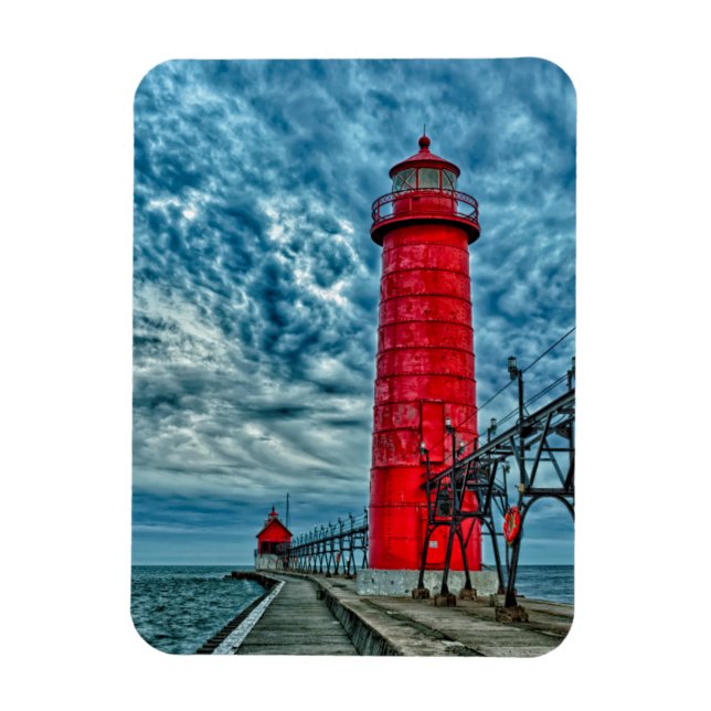 Íman EUA, Grand Haven, Michigan, farol (Vertical)