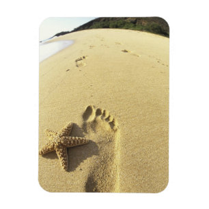 Íman EUA, Havaí, Maui, Praia de Makena, Pegada e