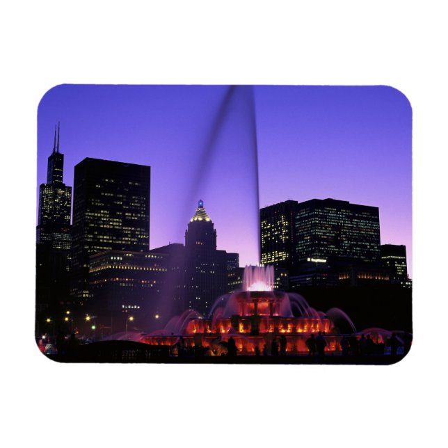 Íman EUA, IL, Chicago. Buckingham Fountain em Grant (Horizontal)