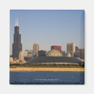 Íman EUA, Illinois, Chicago, skyline da cidade com
