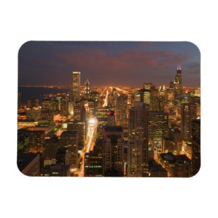 Íman EUA, Illinois, Chicago: Vista da Noite do Loop 2