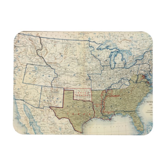 Íman EUA junho 1861 (Horizontal)